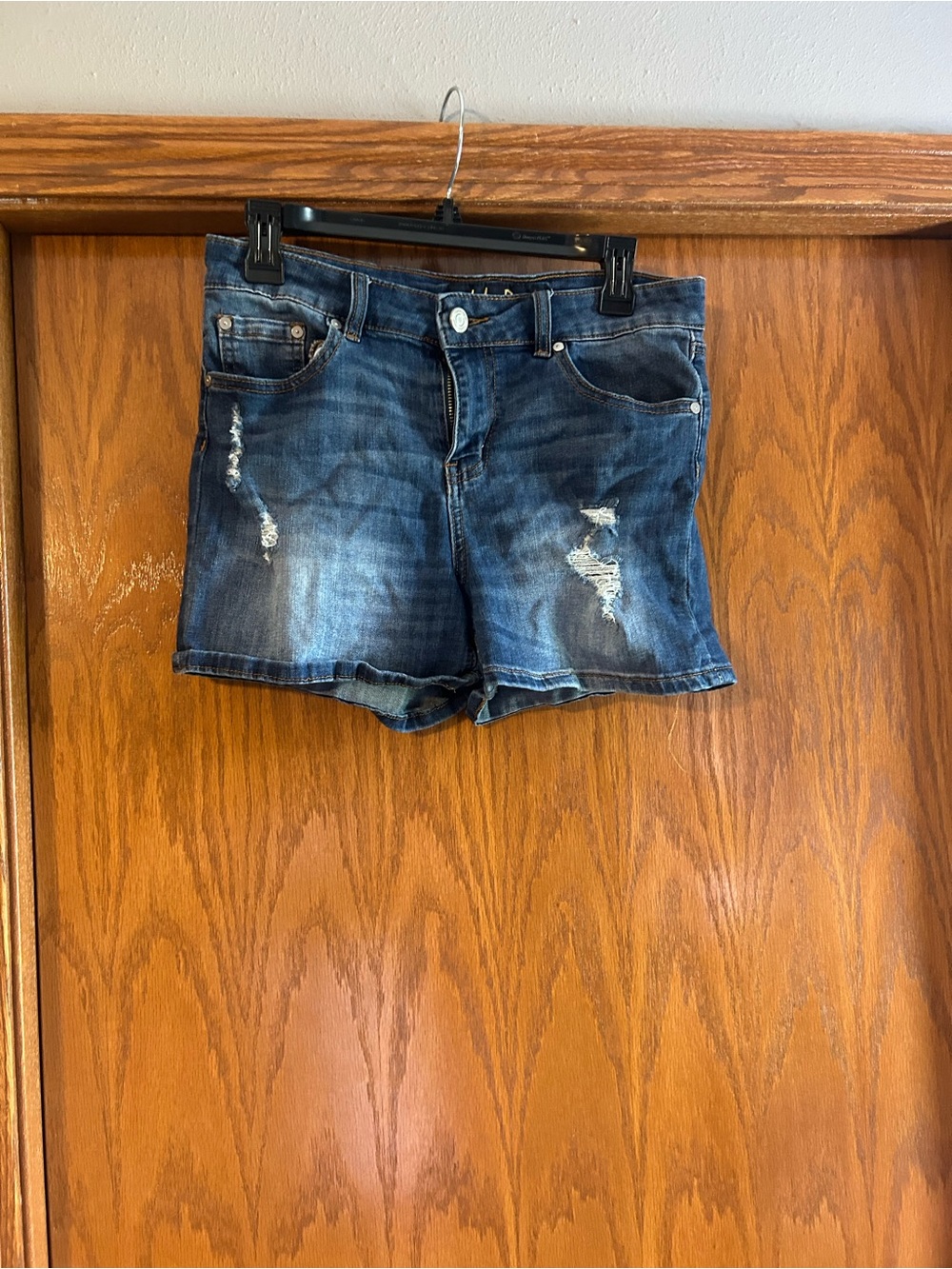Indigo Rein Distressed Denim Jean Shorts Size 9/28